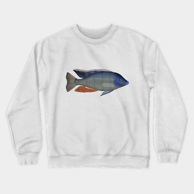 Malawi Eyebiter Crewneck Sweatshirt by FishFolkArt